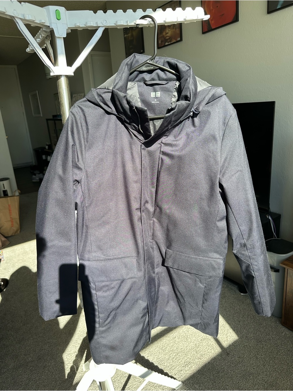 Uniqlo Men’s Hooded Parka in Dark Navy